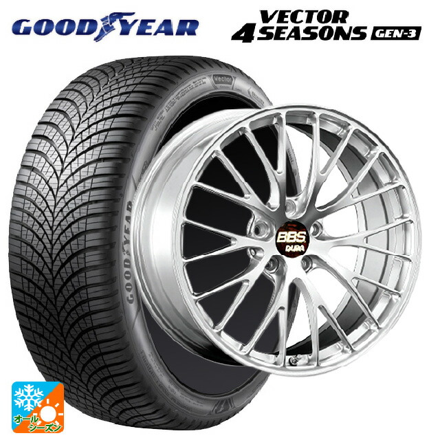 スバル フォレスター(SL系)用 235/50R19 103W XL グッドイヤー ベクター4シーズンズ ジェン3 BBS RZ-D DS 新品オールシーズンタイヤホイール 4本セット
