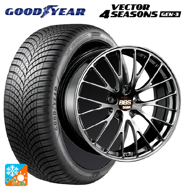スバル フォレスター(SL系)用 235/50R19 103W XL グッドイヤー ベクター4シーズンズ ジェン3 BBS RZ-D DB 新品オールシーズンタイヤホイール 4本セット