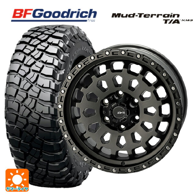 レクサス GX(250系)用 285/65R18 125/122Q XL BFグッドリッチ マッドテレーン TA KM3 ブラックレター 正規品 4×4エンジニアリング エアーG VULCAN MGM 新品サマータイヤホイール 4本セット