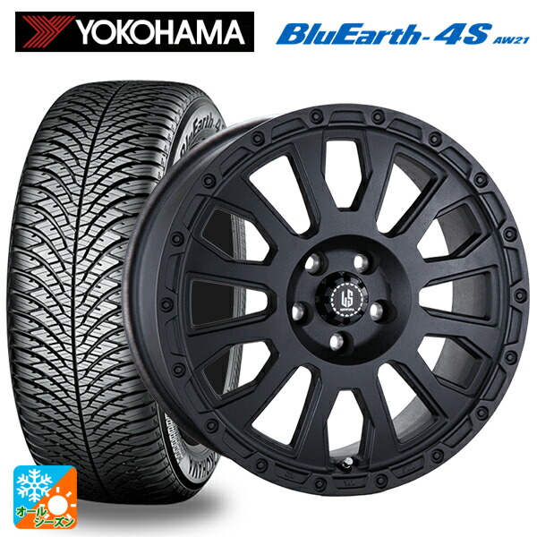 225/50R18 99W XL ヨコハマ ブルーアース4S AW21 # 阿部商会 ラ･ストラーダ アベンチュラ WB 18-8J 国産車用 オールシーズンタイヤホイール4本セット