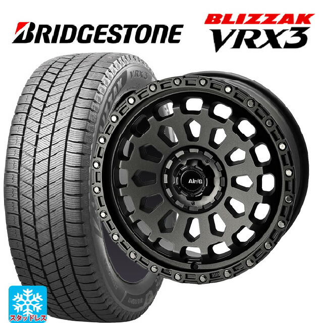 プジョー リフター(K9系)用 215/60R17 96Q ブリヂストン ブリザック VRX3 正規品 # 4×4エンジニアリング エアーG VULCAN MGM 新品スタッドレスタイヤホイール 4本セット