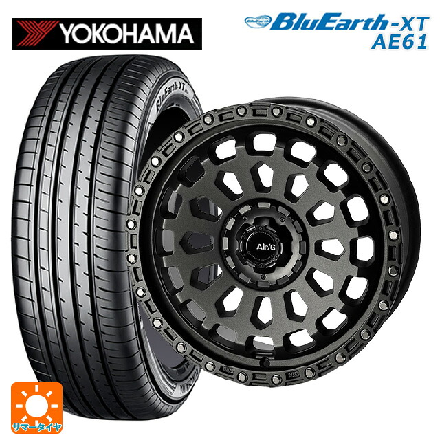 プジョー リフター()用 215/60R17 96H ヨコハマ ブルーアースXT AE61 4×4エンジニアリング エアーG VULCAN MGM 新品サマータイヤホイール 4本セット