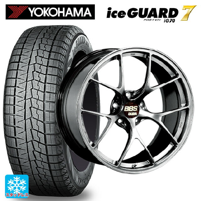 トヨタ アルファード(30系)用 2025年製 245/40R20 95Q ヨコハマ アイスガード7(IG70) # BBS RI-D DB 新品スタッドレスタイヤホイール 4本セット