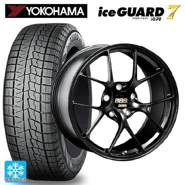 トヨタ アルファード(30系)用 2025年製 245/40R20 95Q ヨコハマ アイスガード7(IG70) # BBS RI-D MB 新品スタッドレスタイヤホイール 4本セット