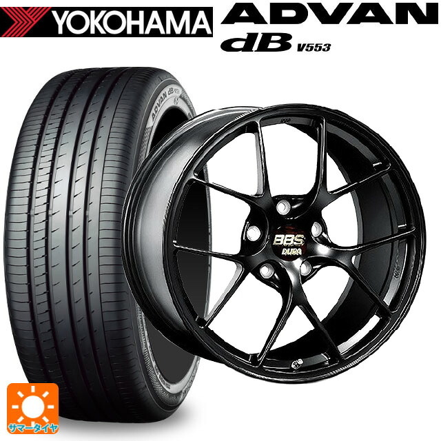 トヨタ アルファード(30系)用 245/40R20 99W XL ヨコハマ アドバンデシベル V553 正規品 BBS RI-D MB 新品サマータイヤホイール 4本セット