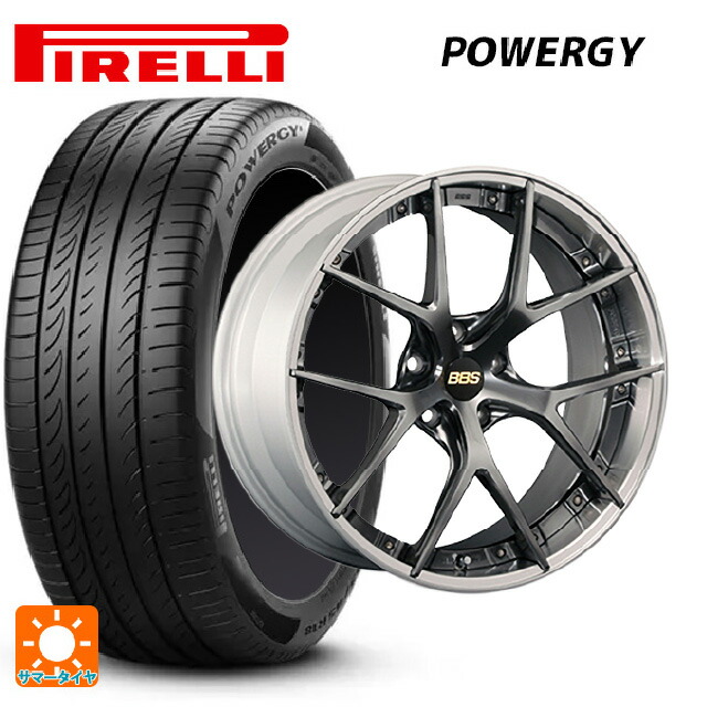 245/35R20 95Y XL ピレリ パワジー 正規品 BBS RI-S DB-SLD 20-8.5J 国産車用 サマータイヤホイール4本セット