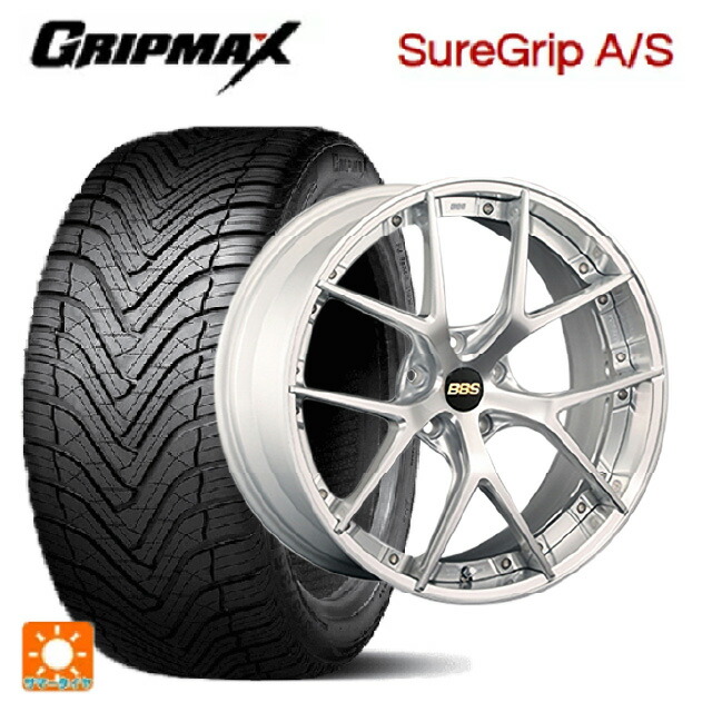 トヨタ アルファード(30系)用 245/40R20 99W XL グリップマックス シュアグリップ A/S ブラックレター BBS RI-S DS-SLD 新品オールシーズンタイヤホイール 4本セット