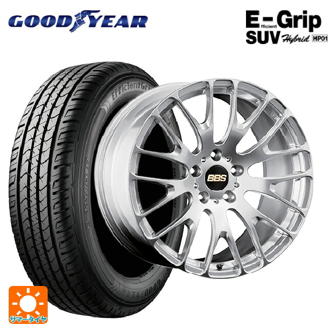 トヨタ bZ4X(11/15系)用 235/50R20 104W XL グッドイヤー エフィシェントグリップSUV HP01 BBS RN DS 新品サマータイヤホイール 4本セット