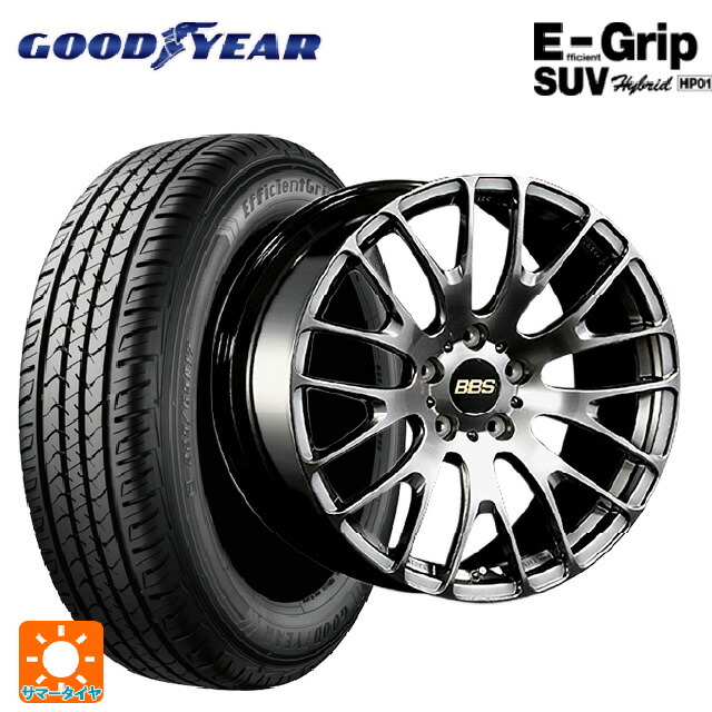 トヨタ bZ4X(11/15系)用 235/50R20 104W XL グッドイヤー エフィシェントグリップSUV HP01 BBS RN DB 新品サマータイヤホイール 4本セット