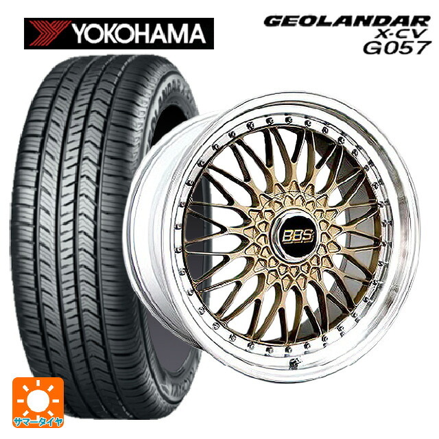トヨタ bZ4X(11/15系)用 235/50R20 104W XL ヨコハマ ジオランダー X-CV G057 正規品 BBS SUPER-RS GL-SLD 新品サマータイヤホイール 4本セット