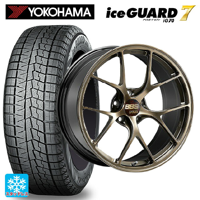 トヨタ アルファード(30系)用 2025年製 245/40R20 95Q ヨコハマ アイスガード7(IG70) # BBS RI-D DG 新品スタッドレスタイヤホイール 4本セット