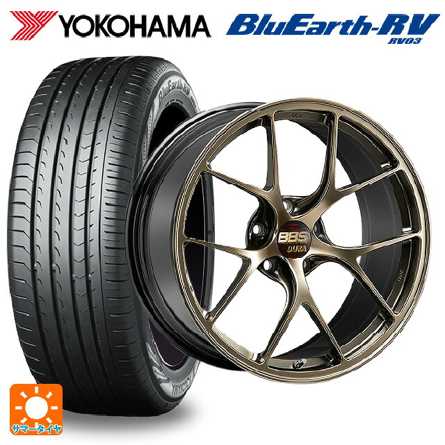 トヨタ アルファード(30系)用 245/40R20 99W XL ヨコハマ ブルーアース RV03 # BBS RI-D DG 新品サマータイヤホイール 4本セット