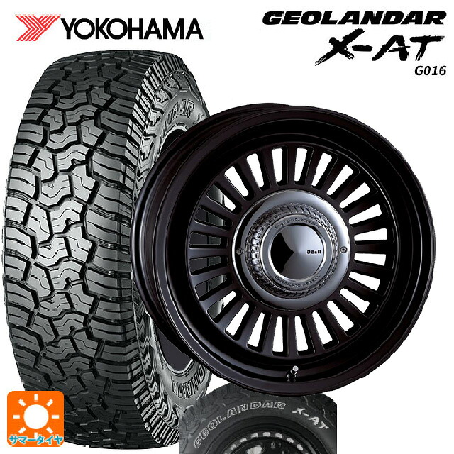 スズキ ジムニーシエラ(74系)用 235/70R16 104/101Q ヨコハマ ジオランダー X-AT G016 ホワイトレター 正規品 # クリムソン ディーン カリフォルニア マットブラック 新品サマータイヤホイール 5本セット｜タイヤホイール専門店コニシタイヤ