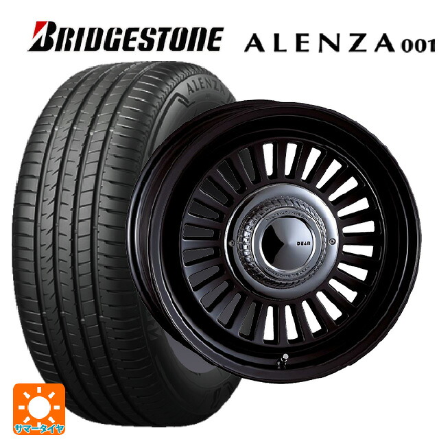 215/65R16 98H ブリヂストン アレンザ001 正規品 クリムソン ディーン カリフォルニア マットブラック 16-6J 国産車用 サマータイヤホイール4本セット