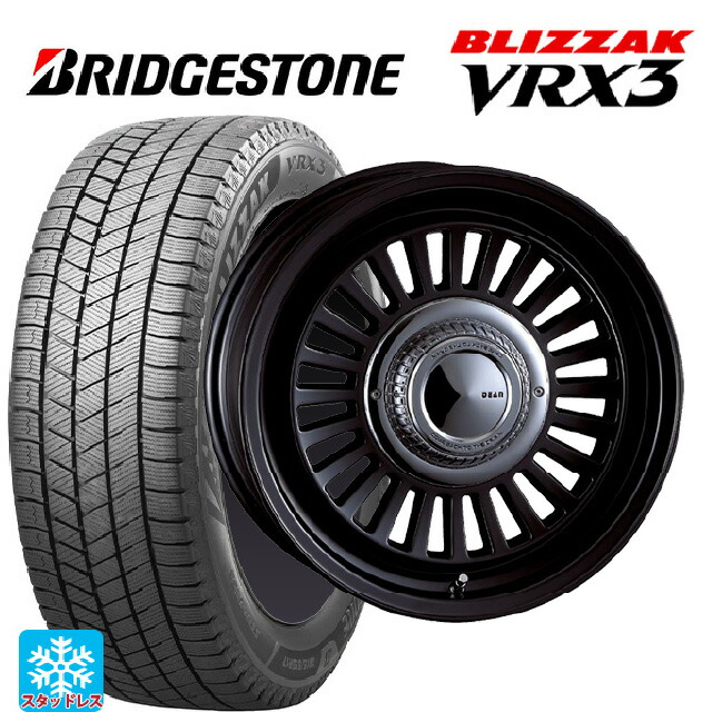 スズキ ジムニー(64系)用 215/70R16 100Q ブリヂストン ブリザック VRX3 正規品 クリムソン ディーン カリフォルニア マットブラック 新品スタッドレスタイヤホイール 4本セット