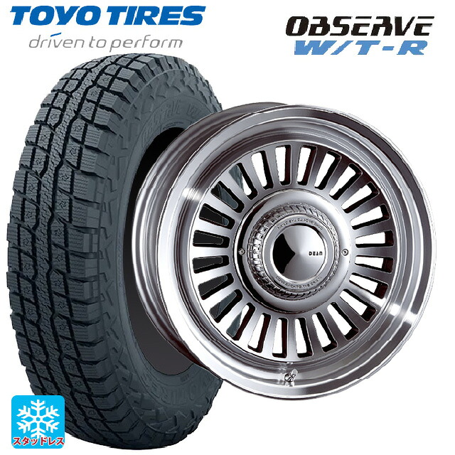 225/70R16 102/99Q トーヨー オブザーブ W/T-R クリムソン ディーン カリフォルニア バーニッシュグレー 16-5.5J 国産車用 スタッドレスタイヤホイール4本セット