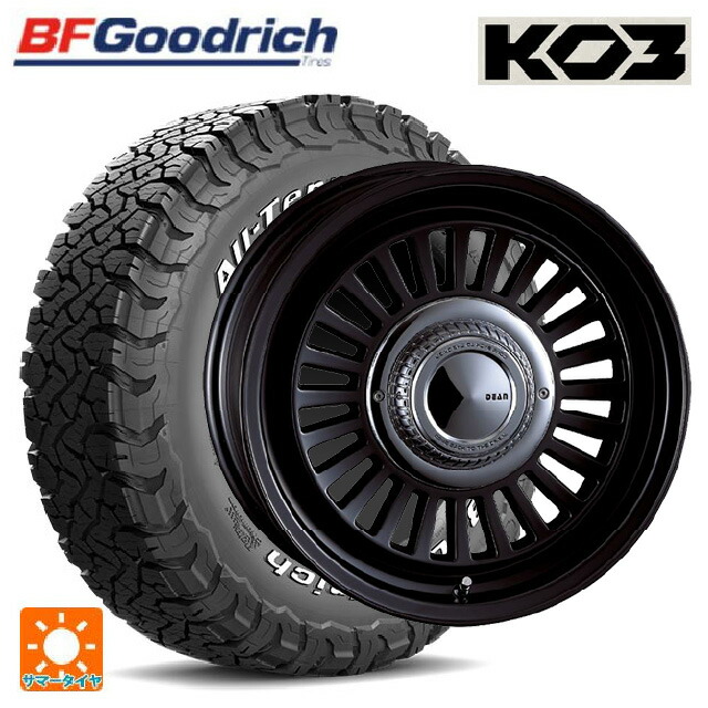 トヨタ ランドクルーザー70(GDJ76W)用 285/75R16 126/123S BFグッドリッチ オールテレーン TA KO3 ホワイトレター 正規品 クリムソン ディーン カリフォルニア マットブラック 新品サマータイヤホイール 4本セット