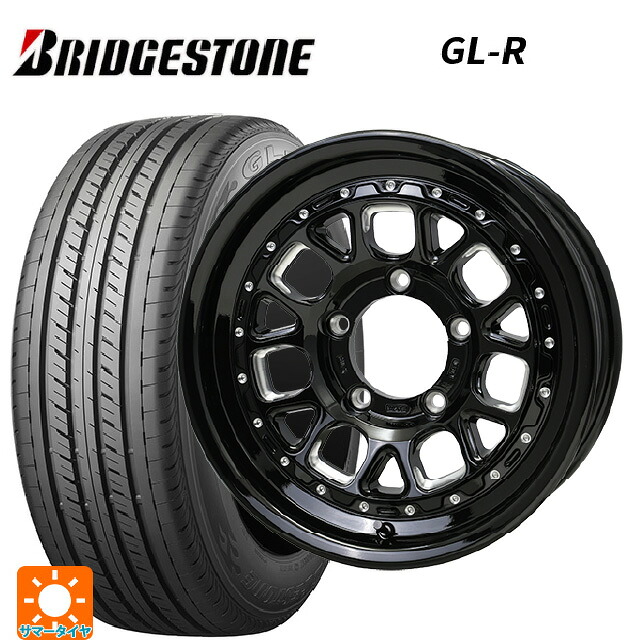 215/65R16 109/107R ブリヂストン GL-R 正規品 ホットスタッフ バークレイハードロック ヒューロン GB/M 16-6J 国産車用 サマータイヤホイール4本セット