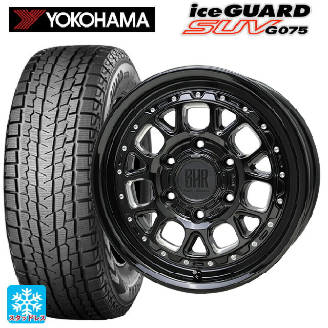 トヨタ ランドクルーザープラド(150系)用 2025年製 265/65R18 114Q ヨコハマ アイスガードSUV G075 # ホットスタッフ バークレイハードロック ヒューロン GB/M 新品スタッドレスタイヤホイール 4本セット