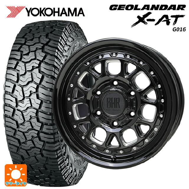 レクサス LX(300系)用 2024年製 265/65R18 122/119Q ヨコハマ ジオランダー X-AT G016 ブラックレター 正規品 # ホットスタッフ バークレイハードロック ヒューロン GB/M 新品サマータイヤホイール 4本セット