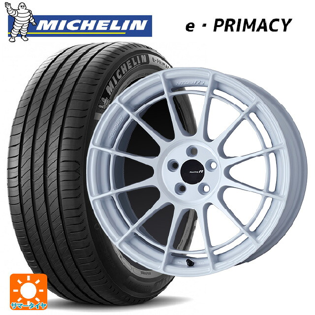 235/50R18 101Y XL ミシュラン 正規品 Eプライマシー エンケイ レーシングレボリューション NT03RR ホワイト 18-9J 国産車用 サマータイヤホイール4本セット｜タイヤホイール専門店コニシタイヤ