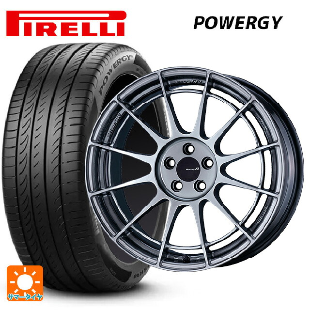 235/60R18 107V XL ピレリ パワジー 正規品 エンケイ レーシングレボリューション NT03RR ハイパーシルバー 18-9J 国産車用 サマータイヤホイール4本セット