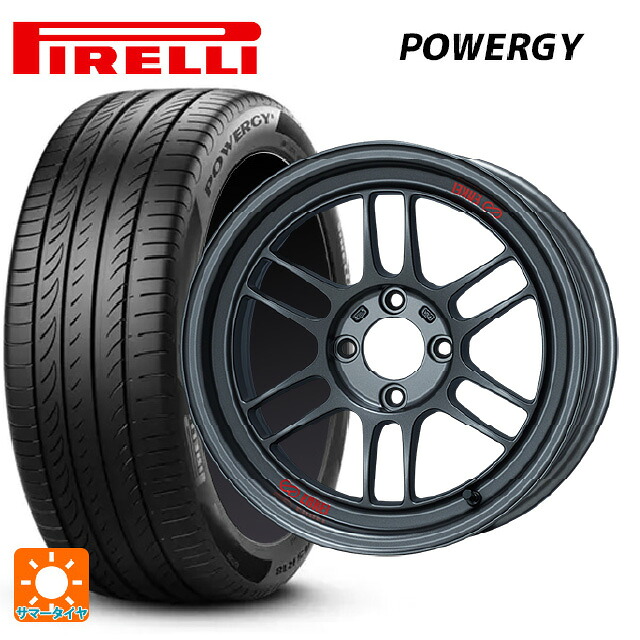 マツダ ロードスター(ND系)用 195/55R15 85V ピレリ パワジー 正規品 エンケイ レーシング RPF1 RS マットダークガンメタ 新品サマータイヤホイール 4本セット