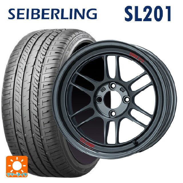 マツダ ロードスター(ND系)用 195/55R15 85V セイバーリング セイバーリング SL201(ブリヂストン工場生産） エンケイ レーシング RPF1 RS マットダークガンメタ 新品サマータイヤホイール 4本セット｜タイヤホイール専門店コニシタイヤ