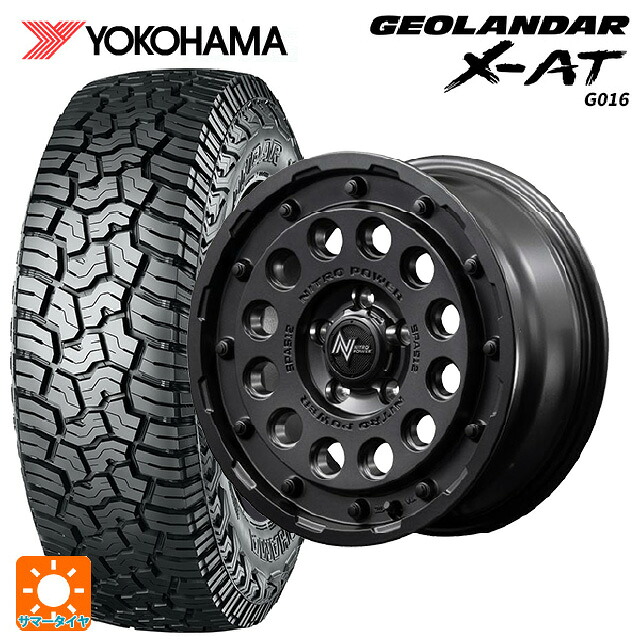 トヨタ RAV4(50系)用 235/70R16 104/101Q ヨコハマ ジオランダー X-AT G016 ブラックレター 正規品 # エムアイディー ナイトロパワーH12 ショットガン バレルブラック 新品サマータイヤホイール 4本セット|タイヤホイール専門店コニシタイヤ