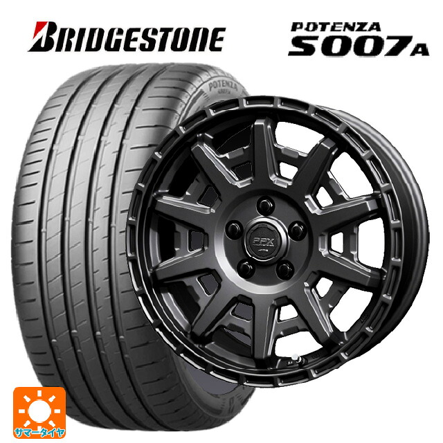 225/45R17 94Y XL ブリヂストン ポテンザ S007A 正規品 共豊 PPX D10X マットダークガンメタリック 17-7J 国産車用 サマータイヤホイール4本セット