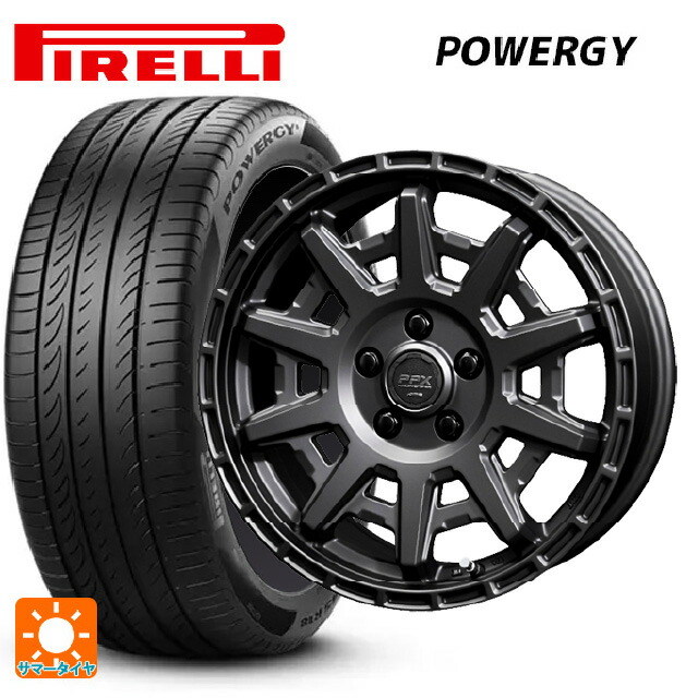205/65R16 95H ピレリ パワジー 正規品 共豊 PPX D10X マットダークガンメタリック 16-7J 国産車用 サマータイヤホイール4本セット