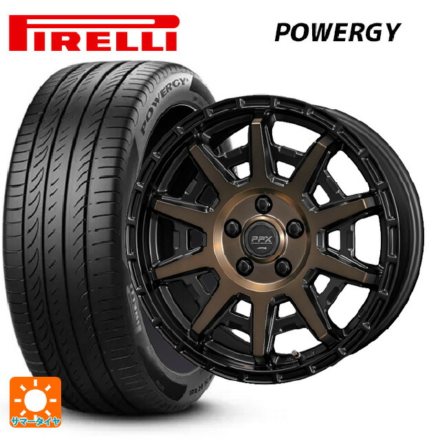 185/60R15 84H ピレリ パワジー 正規品 共豊 PPX D10X ブラック×ポリッシュ×マットブロンズクリア 15-6J 国産車用 サマータイヤホイール4本セット