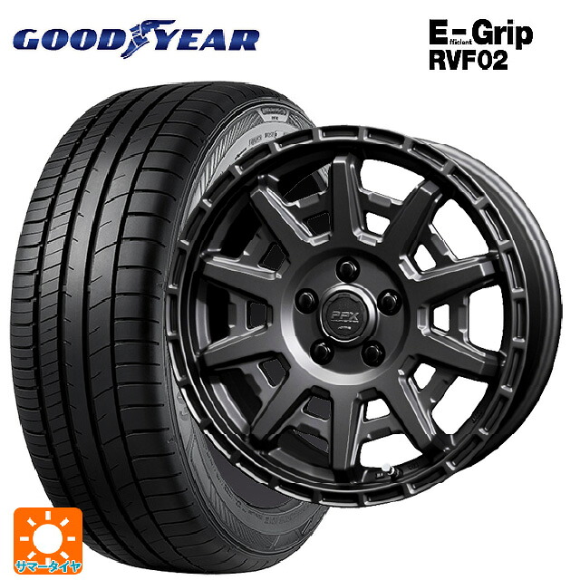 215/65R16 98H グッドイヤー エフィシェントグリップ RVF02 共豊 PPX D10X マットダークガンメタリック 16-7J 国産車用 サマータイヤホイール4本セット 90,910円
