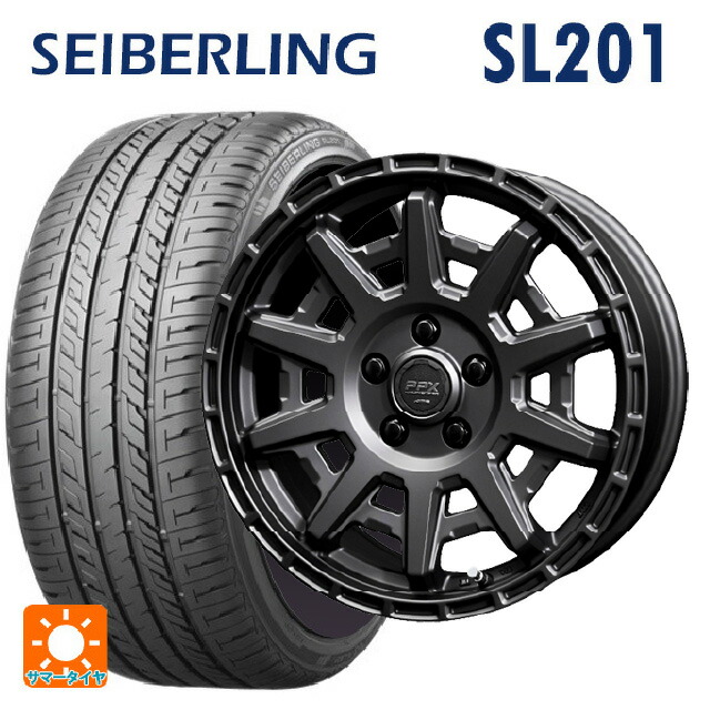 215/60R16 95H セイバーリング セイバーリング SL201(ブリヂストン工場生産) 共豊 PPX D10X マットダークガンメタリック 16-7J 国産車用 サマータイヤホイール4本セット|タイヤホイール専門店コニシタイヤ