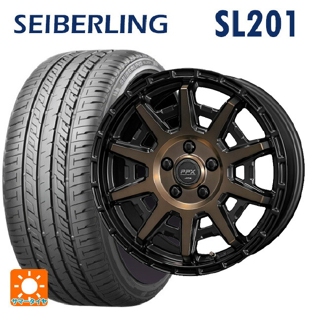 235/45R17 94W セイバーリング セイバーリング SL201(ブリヂストン工場生産） 共豊 PPX D10X ブラック&times;ポリッシュ&times;マットブロンズクリア 17-7J 国産車用 サマータイヤホイール4本セット｜タイヤホイール専門店コニシタイヤ 93,946円