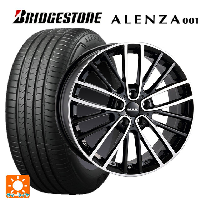 ミニ カントリーマン(U25)用 225/60R17 99V ブリヂストン アレンザ001 正規品 # 阿部商会 マック チェルシー ブラックミラー 新品サマータイヤホイール 4本セット