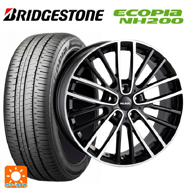 ミニ ミニクーパー(ガソリン車)(F66)用 215/45R17 91W XL ブリヂストン エコピア NH200 正規品 阿部商会 マック チェルシー ブラックミラー 新品サマータイヤホイール 4本セット｜タイヤホイール専門店コニシタイヤ