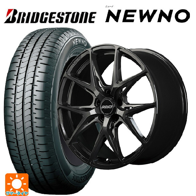 215/45R18 93W XL ブリヂストン ニューノ 正規品 # レイズ RS VV21S BXZ 18-8J 国産車用 サマータイヤホイール4本セット