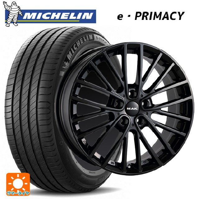 ミニ ミニクーパー(電気自動車)(J01)用 195/60R16 93V XL ミシュラン Eプライマシー 正規品 阿部商会 マック チェルシー グロスブラック 新品サマータイヤホイール 4本セット