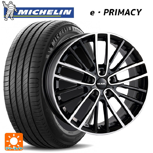 ミニ ミニクーパー(電気自動車)(J01)用 205/50R17 93W XL ミシュラン Eプライマシー 正規品 阿部商会 マック チェルシー ブラックミラー 新品サマータイヤホイール 4本セット