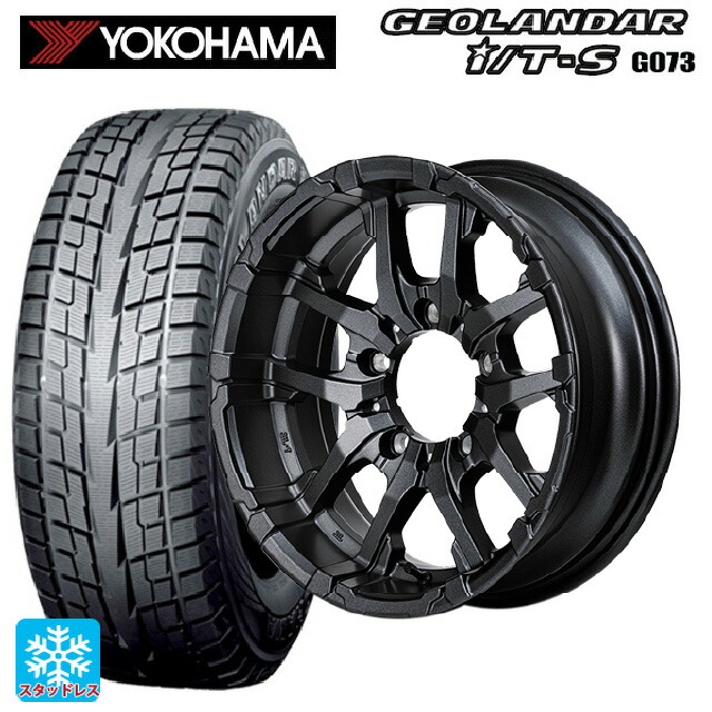 215/65R16 98Q ヨコハマ ジオランダー ITS G073 正規品 エムアイディー ナイトロパワー M26 クロスファング バレルブラック/ドリルド 16-6J 国産車用 スタッドレスタイヤホイール4本セット|タイヤホイール専門店コニシタイヤ