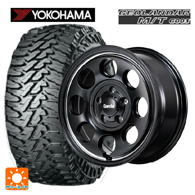 ミツビシ デリカD:5(3DA系)用 215/70R16 100/97Q ヨコハマ ジオランダー M/T G003 正規品 エムアイディー ガルシア パーム8 セミグロスブラック/ウ゛ァーレイポリッシュ 新品サマータイヤホイール 4本セット