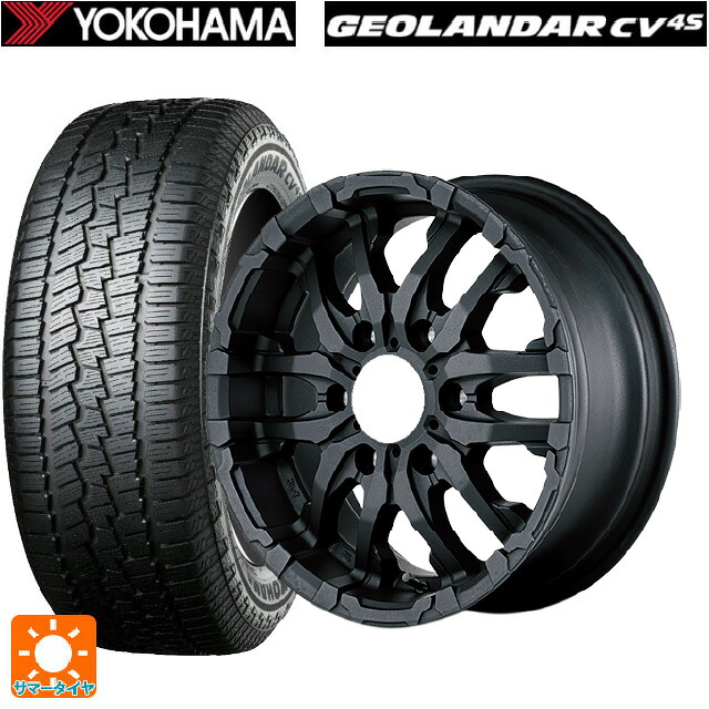 スズキ ジムニー(64系)用 215/70R16 100H ヨコハマ ジオランダー CV G058 正規品 エムアイディー ナイトロパワー M26 クロスファング ブラストブラック 新品サマータイヤホイール 5本セット|タイヤホイール専門店コニシタイヤ