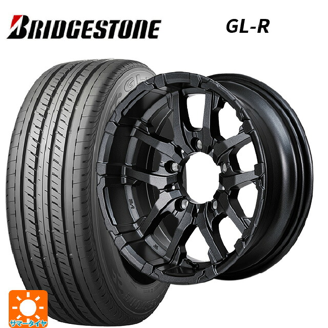 215/65R16 109/107R ブリヂストン GL-R 正規品 エムアイディー ナイトロパワー M26 クロスファング バレルブラック/ドリルド 16-6J 国産車用 サマータイヤホイール4本セット