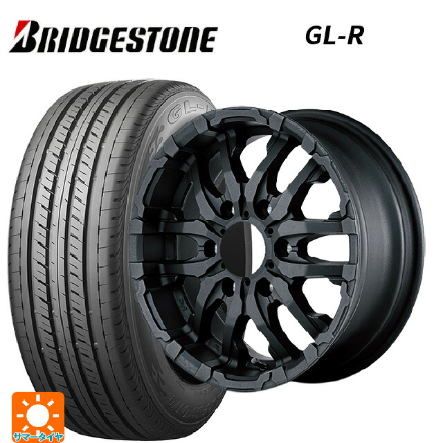 215/65R16 109/107R ブリヂストン GL-R 正規品 エムアイディー ナイトロパワー M26 クロスファング ブラストブラック 16-5.5J 国産車用 サマータイヤホイール4本セット