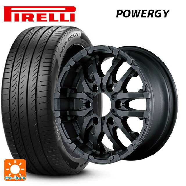 215/65R16 98H ピレリ パワジー 正規品 エムアイディー ナイトロパワー M26 クロスファング ブラストブラック 16-5.5J 国産車用 サマータイヤホイール4本セット