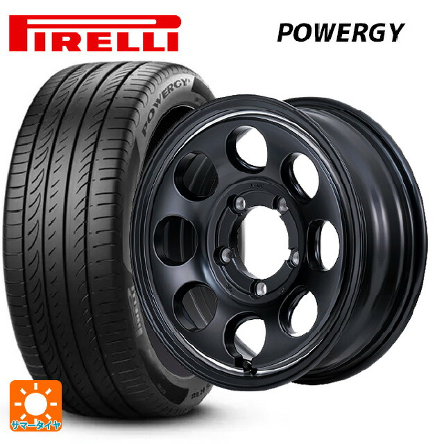 215/65R16 98H ピレリ パワジー 正規品 エムアイディー ガルシア パーム8 セミグロスブラック/ウ゛ァーレイポリッシュ 16-6J 国産車用 サマータイヤホイール4本セット｜タイヤホイール専門店コニシタイヤ