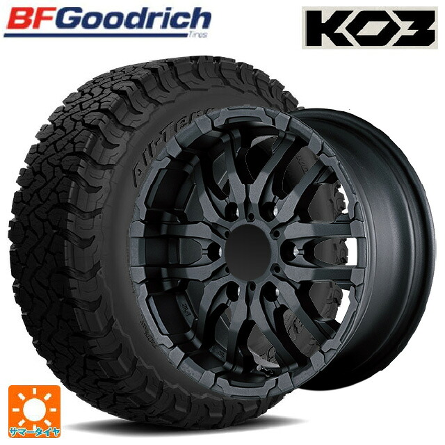 215/65R16 103/100S BFグッドリッチ オールテレーン TA KO3 ブラックレター 正規品 エムアイディー ナイトロパワー M26 クロスファング ブラストブラック 16-5.5J 国産車用 サマータイヤホイール4本セット｜タイヤホイール専門店コニシタイヤ 116,110円