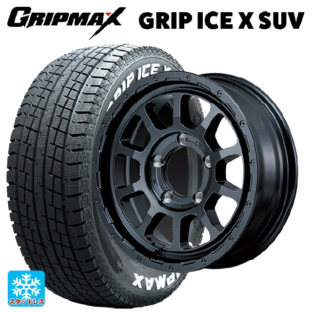 2024年製 185/85R16 105/103N グリップマックス グリップアイスX SUV ホワイトレター エムアイディー ナイトロパワー M10 PERSHING バレルブラックエディション バレルブラック 16-5.5J 国産車用 スタッドレスタイヤホイール4本セット