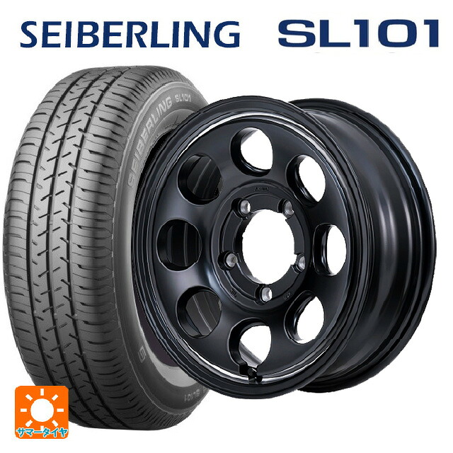215/65R16 98S セイバーリング セイバーリング SL101(ブリヂストン工場生産） エムアイディー ガルシア パーム8 セミグロスブラック/ウ゛ァーレイポリッシュ 16-6J 国産車用 サマータイヤホイール4本セット｜タイヤホイール専門店コニシタイヤ